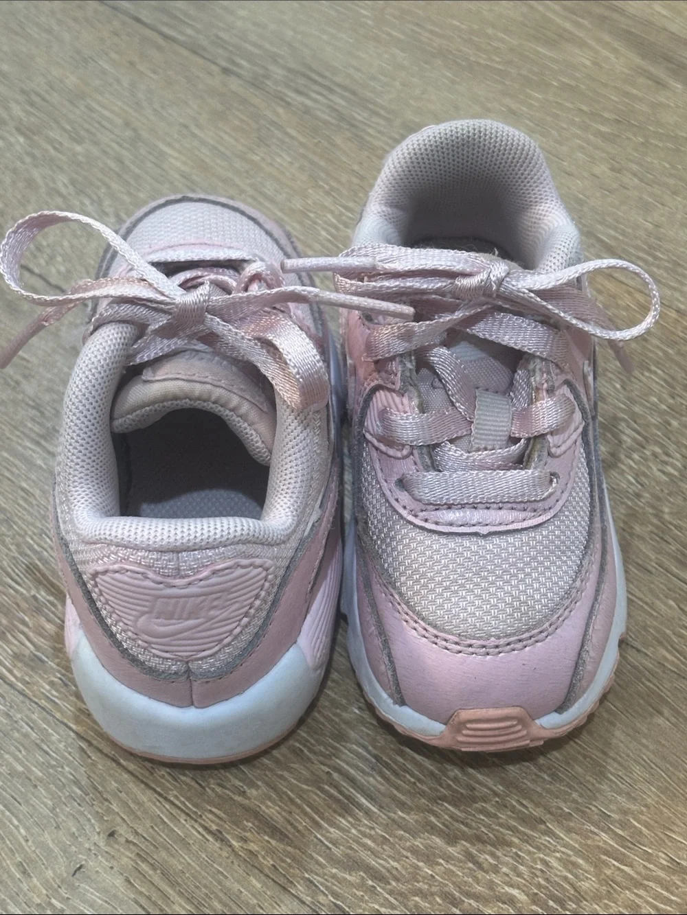 Nike Toddler Pink and White Sneakers Size 5C